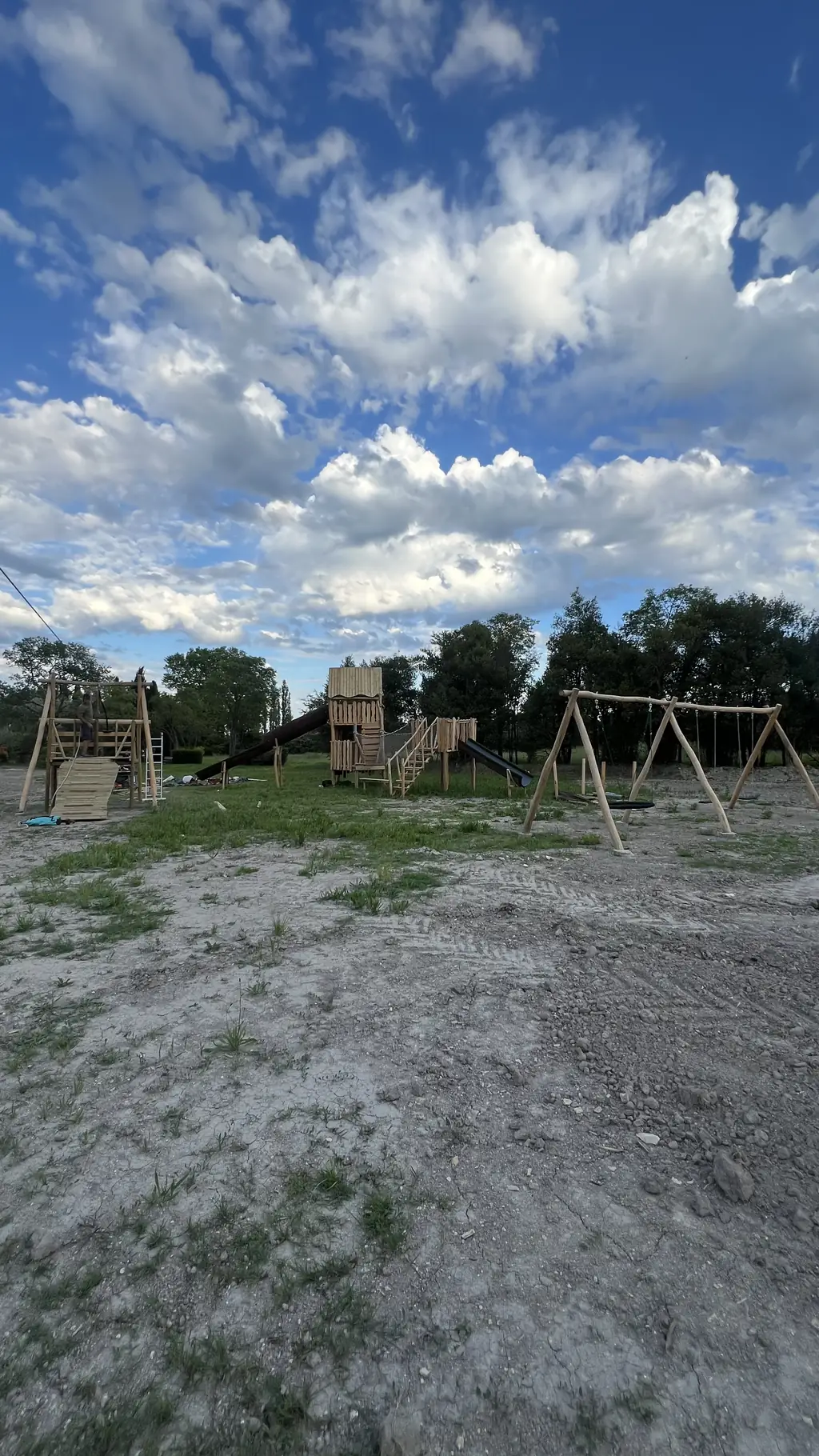 Wooden playground